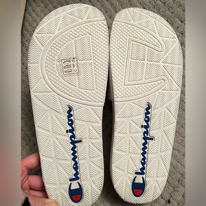 Men’s White Champion Slides